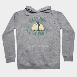 Best Dad By Par sticker Hoodie